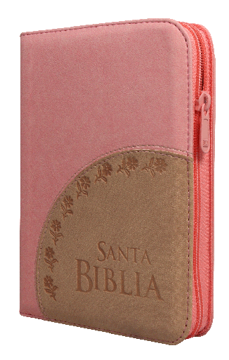 [9789587457230] Biblia Reina Valera 1960 Chica Letra Mediana Imitación Piel Rosa Beige [RVR046cZLMPJR]