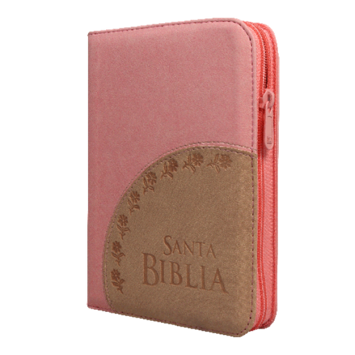 [9789587457230] Biblia Reina Valera 1960 Chica Letra Mediana Imitación Piel Rosa Beige [RVR046cZLMPJR]