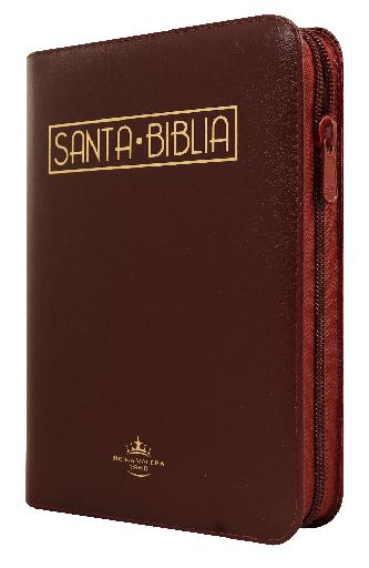 [9789587456516] Biblia Reina Valera 1960 Mediana Letra Grande Imitación Piel Vino Tinto Código QR [RVR055cZTILGaPJR]