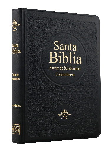 [7898521818173] Biblia Fuente de Bendiciones Reina Valera 1960 Chica Letra Mediana Vinil Negro [RVR042cLMFBT]