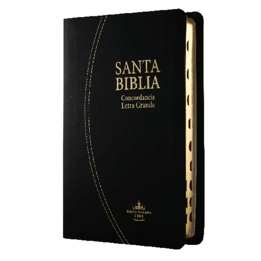 [7899938412305] Biblia Reina Valera 1960 Mediana Letra Grande Imitación Piel Negro [RVR066cLGPJRTIABS]