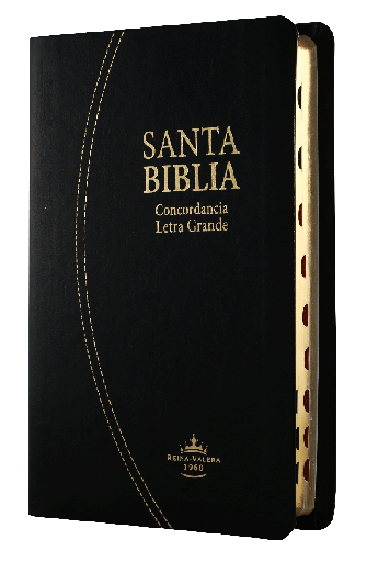 [7899938412305] Biblia Reina Valera 1960 Mediana Letra Grande Imitación Piel Negro [RVR066cLGPJRTIABS]