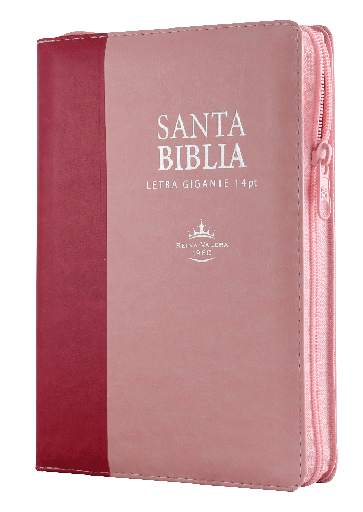 [7899938413432] Biblia Reina Valera 1960 Mediana Letra Gigante Imitación Piel Rosa Rosa [RVR066cLSGiPJRZTI]