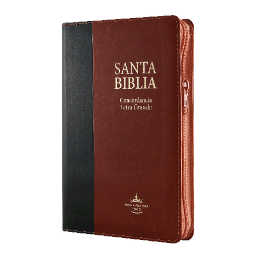 [7899938412312] Biblia Reina Valera 1960 Mediana Letra Grande Imitación Piel Negro Marrón [RVR066cLGPJRTIZABS]