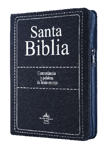 [7899938407059] Biblia Reina Valera 1960 Grande Letra Gigante Mezclilla Azul [RVR084CLGIPJRJZTIA]