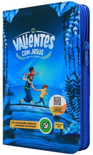 [9789587457216] Biblia Infantil Reina Valera Contemporánea Mediana Letra Grande Vinil Azul QR Realidad Aumentada [RVC062PJRPZLG]