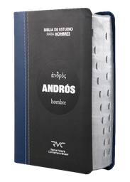 [9781598778410] Biblia de Estudio Andrós Reina Valera Contemporánea Imitación Piel Azul/Negro [RVC066EEcTI-AND]