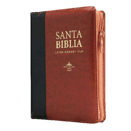 [7899938413357] Biblia Reina Valera 1960 Chica Letra Grande Imitación Piel Marrón/Negro [RVR046cLSGiPJRZTI]