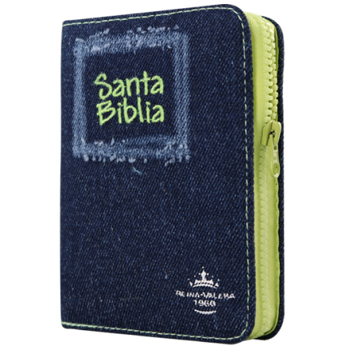 [9789587457865] Biblia Reina Valera 1960 Bolsillo Letra Chica Mezclilla Azul Verde [RVR024cJZTILMa PJR]