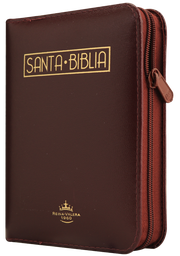 [9789587456851] Biblia Reina Valera 1960 Bolsillo Letra Chica Imitación Piel Vino QR [RVR025cZLMa PJR]