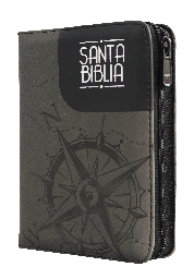 [9789587456691] Biblia Reina Valera 1960 Bolsillo Letra Chica Imitación Piel Gris Brújula QR [RVR026cZTILM PJR]