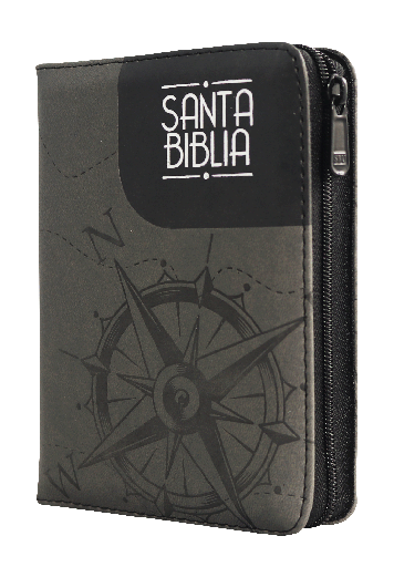 [9789587456691] Biblia Reina Valera 1960 Bolsillo Letra Chica Imitación Piel Gris Brújula QR [RVR026cZTILM PJR]