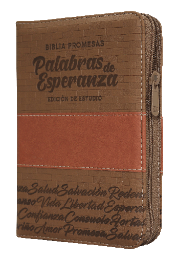 [9789587455786] Biblia Promesas Palabras de Esperanza Reina Valera 1960 Chica Letra Mediana Imitación Piel Café [RVR45cZEELM]