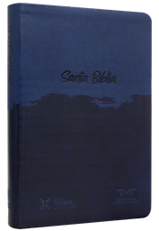 [9789587457469] Biblia Reina Valera Contemporánea Mediana Letra Grande Imitación Piel Azul QR [RVC066cLG PJR]