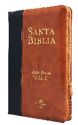 [9781598778779] Biblia Reina Valera 1960 Mediana Letra Grande Imitación Piel Marrón - Negro [RVR065cPJRZTI]