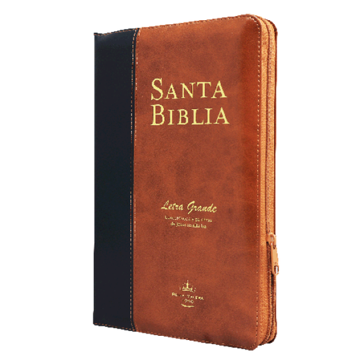 [9781598778779] Biblia Reina Valera 1960 Mediana Letra Grande Imitación Piel Marrón/Negro [RVR065cPJRZTI]