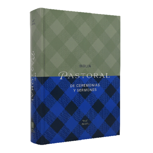 [9781598778649] Biblia de Estudio Pastoral Ceremonias y Sermones RVC Grande Letra Grande Tapa Dura Azul-Gris [RVC083cLGPJR]