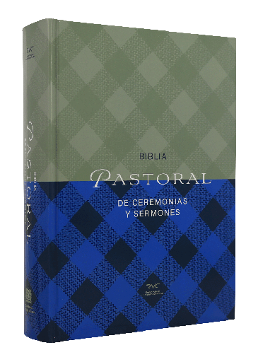 [9781598778649] Biblia de Estudio Pastoral Ceremonias y Sermones RVC Grande Letra Grande Tapa Dura Azul-Gris [RVC083cLGPJR]