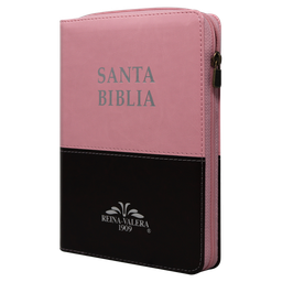 [9788941261285] Biblia Reina Valera 1909 Mediana Rosa/Café [VR055ZTI]