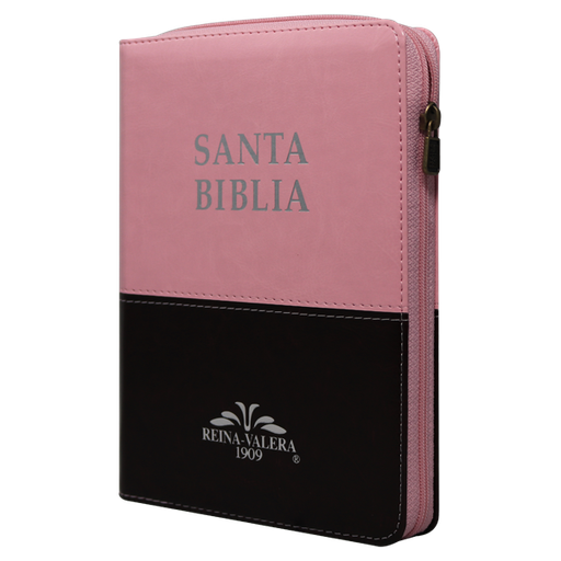 [9788941261285] Biblia Reina Valera 1909 Mediana Rosa/Café [VR055ZTI]