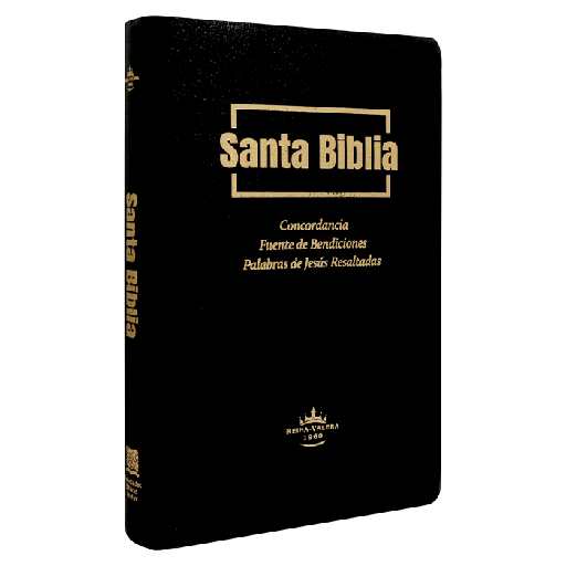 [7899938420492] Biblia Fuente de Bendiciones Reina Valera 1960 Mediana Letra Mediana Imitación Piel Negro [RVR.65uecFBPJR]