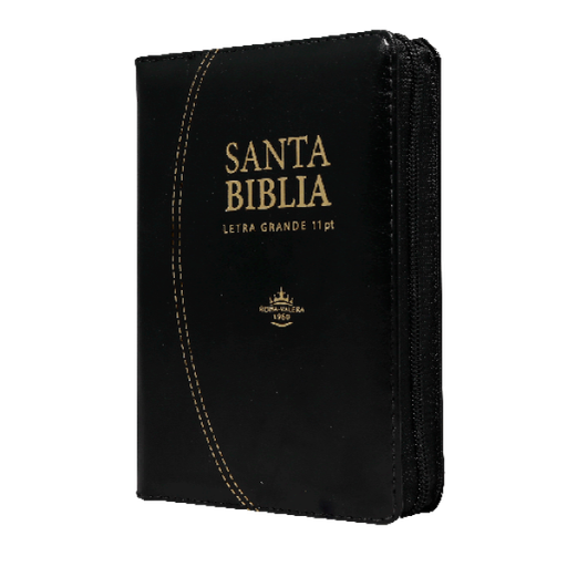 [7899938413340] Biblia Reina Valera 1960 Chica Letra Grande Imitación Piel Negro [RVR046cZTILSGi]