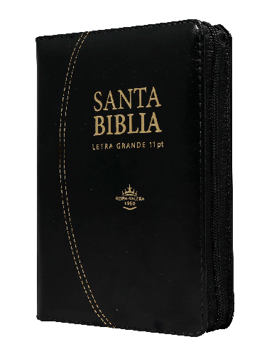 [7899938413340] Biblia Reina Valera 1960 Chica Letra Grande Imitación Piel Negro [RVR046cZTILSGi]