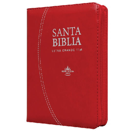 [7899938413333] Biblia Reina Valera 1960 Chica Letra Grande Imitación Piel Roja [RVR046cLGPJRZTI]