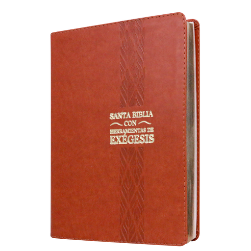 [9789587457483] Biblia de Estudio Exégesis Reina Valera 1995 Grande Letra Mediana Imitación Piel Miel [RVR95086EEcLM]