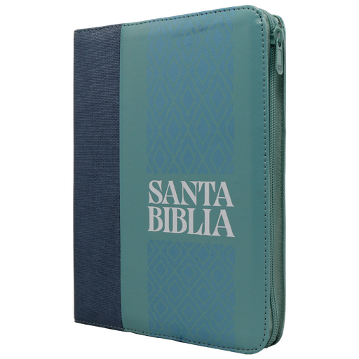 [9789587458121] Biblia Reina Valera 1960 Grande Letra Grande Imitación Piel Azul Menta Código QR [RVR086cZLGiPJR]