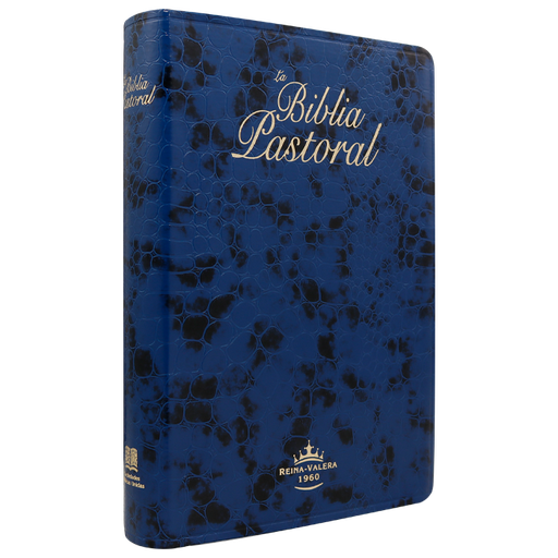 [9781598772159] Biblia de Estudio Pastoral Reina Valera 1960 Mediana Letra Mediana Imitación Piel Azul [RVR065cLG]