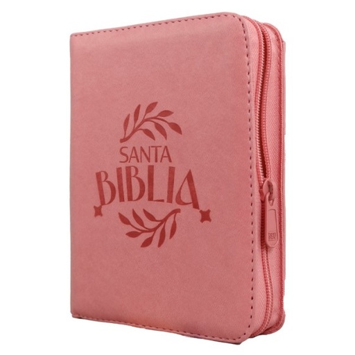 [9789587458466] Biblia Reina Valera 1960 Chica Letra Chica Imitación piel Rosa Código QR [RVR026cZLMPJR]