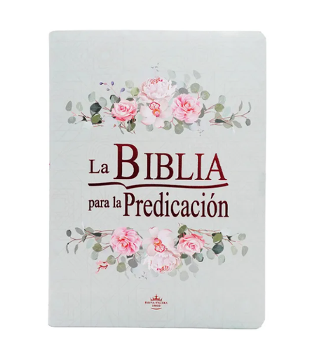 [7899938424186] Biblia de Estudio para la Predicación Reina Valera 1960 Grande Letra Grande Aqua Flores [RVR086LGEETI:AZ]