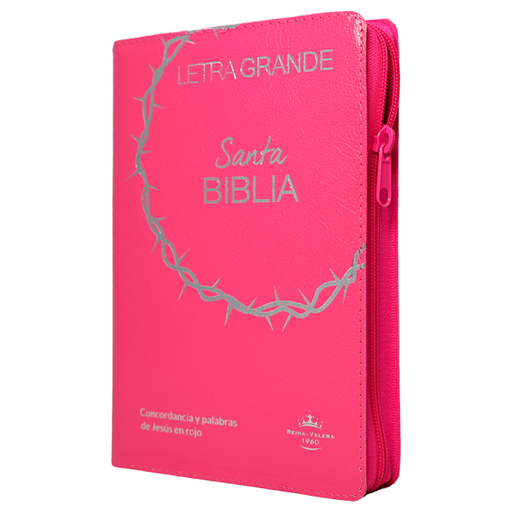 [7899938426289] Biblia Reina Valera 1960 Mediana Letra Grande Covertex Rosa [RVR.65cLGPJRTIZ-GPR]
