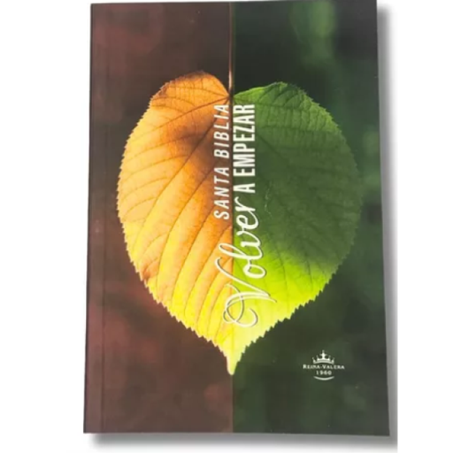 [7899938427170] Biblia Misionera Volver a empezar Reina Valera 1960 Mediana Letra Mediana Tapa Rústica [RVR60uecFBPJR] 