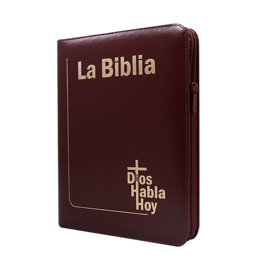 [9789587458978] Biblia Dios Habla Hoy Grande Letra Gigante Imitación Piel Café Acolchada Código QR [DHH085DKZLGia] 