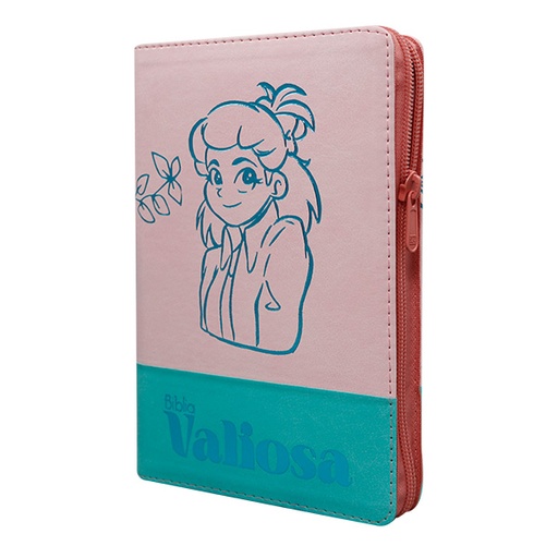 [9789587459722] Biblia Valiosa Traducción Lenguaje Actual Mediana Letra Grande Imitación piel Rosa Verde [TLA066LGZPJR] 