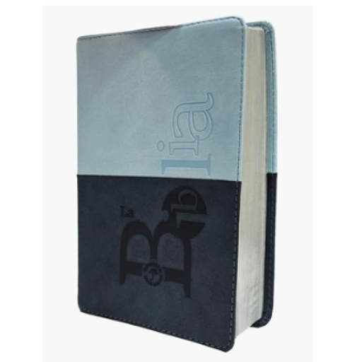 [9789587459593] Biblia Traducción Lenguaje Actual Mediana Letra Grande Imitación piel Azul oscuro azul claro [TLA066LGPJR] 