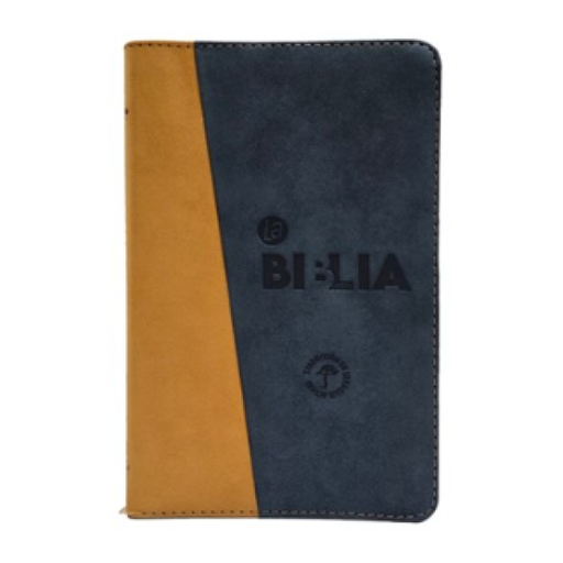[9789587459609] Biblia Traducción Lenguaje Actual Mediana Letra Grande Imitación piel Azul oscuro Cafe [TLA066LGPJR] 