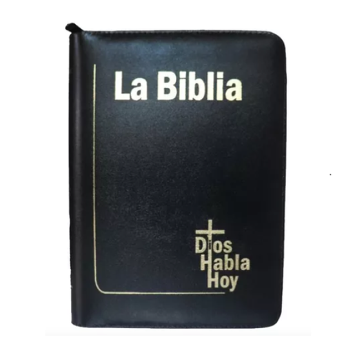 [9789587458985] Biblia Dios Habla Hoy Grande Letra Gigante Imitación Piel Negra Código QR [DHH085DKZLGia] 