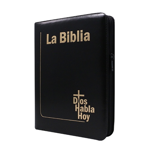 [9789587458985] Biblia Dios Habla Hoy Grande Letra Gigante Imitación Piel Negra Código QR [DHH085DKZLGia] 