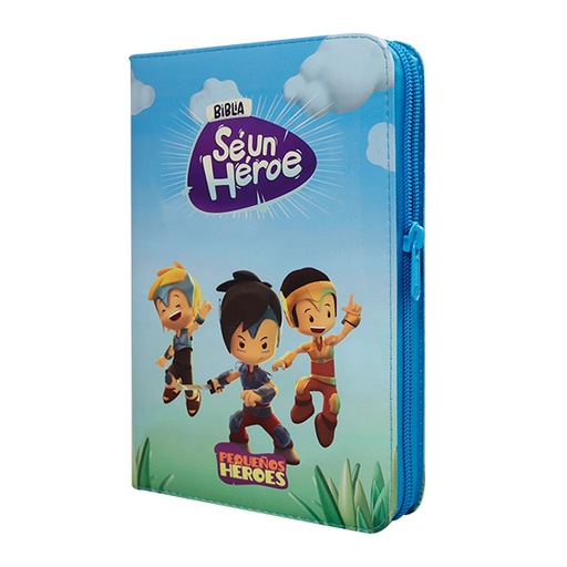 [9789587458893] Biblia Infantil Sé Un Héroe Traducción Lenguaje Actual Mediana Letra Grande Vinil Azul [TLA062LGPZaPJR] 
