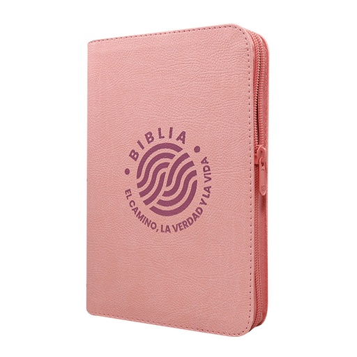 [9789587459517] Biblia El Camino La Verdad y La Vida Reina Valera 1960 Mediana Letra Grande Imitación Piel Rosa Código QR [RVR066LGZPJR] 
