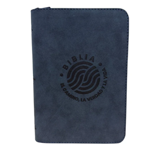 [9789587459524] Biblia El Camino La Verdad y La Vida Reina Valera 1960 Mediana Letra Grande Imitación Piel Azul Código QR [RVR066LGZPJR] 