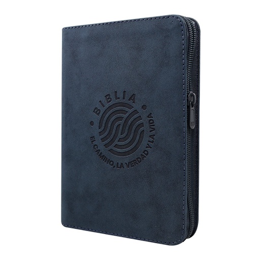 [9789587459524] Biblia El Camino La Verdad y La Vida Reina Valera 1960 Mediana Letra Grande Imitación Piel Azul Código QR [RVR066LGZPJR] 