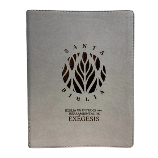 [9789587459852] Biblia de Estudio Exégesis Reina Valera 1995 Grande Letra Mediana Imitación Piel Beige [RVR95086EEcLM] 