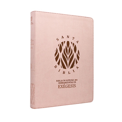 [9789587459852] Biblia de Estudio Exégesis Reina Valera 1995 Grande Letra Mediana Imitación Piel Beige [RVR95086EEcLM] 