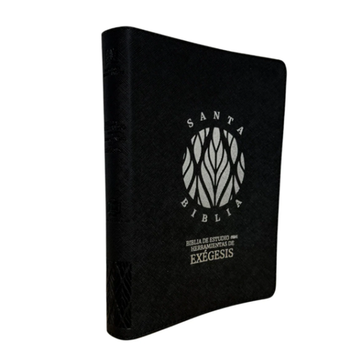 [9789587459845] Biblia de Estudio Exégesis Reina Valera 1995 Grande Letra Mediana Imitación Piel Negro/Sello Plata [RVR95086cEELM] 