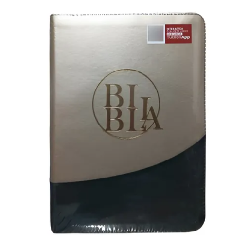 [9789587459357] Biblia Reina Valera 1960 Grande Letra Gigante Imitación Piel Beige Negro Código QR [RVR085cZLGiPJR]