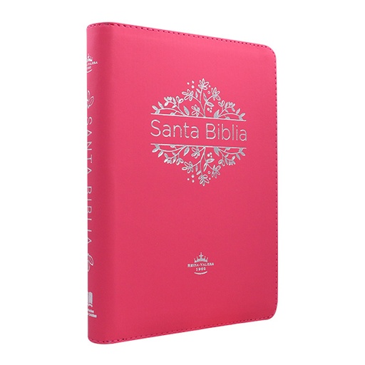 [7899938428108] Biblia Reina Valera 1960 Mediana Letra Grande PVC Rosa con cierre [RVR.065cLGPJRZ] 
